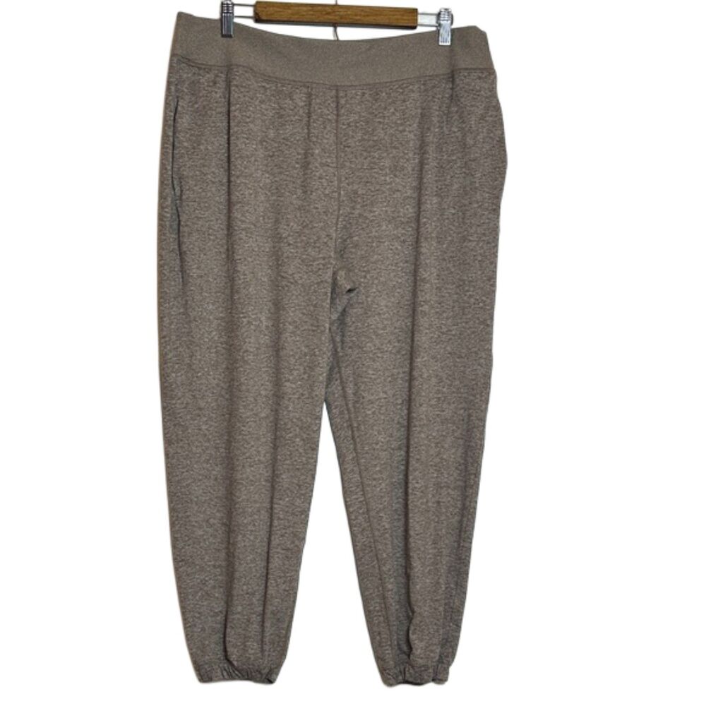 Athleta Softluxe High Rise Joggers XL Pockets Athletic Lounge Dovetail Heather